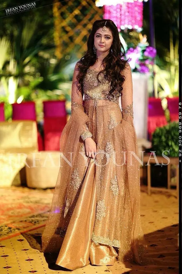 Wedding party maxi with dabka nagh threds and cutwork Model #P 233
