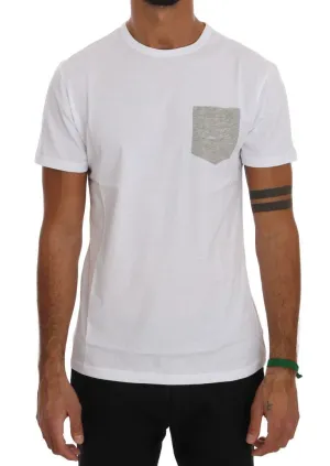 White Cotton Crewneck T-Shirt
