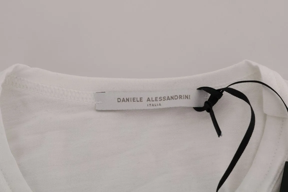 White Cotton Crewneck T-Shirt