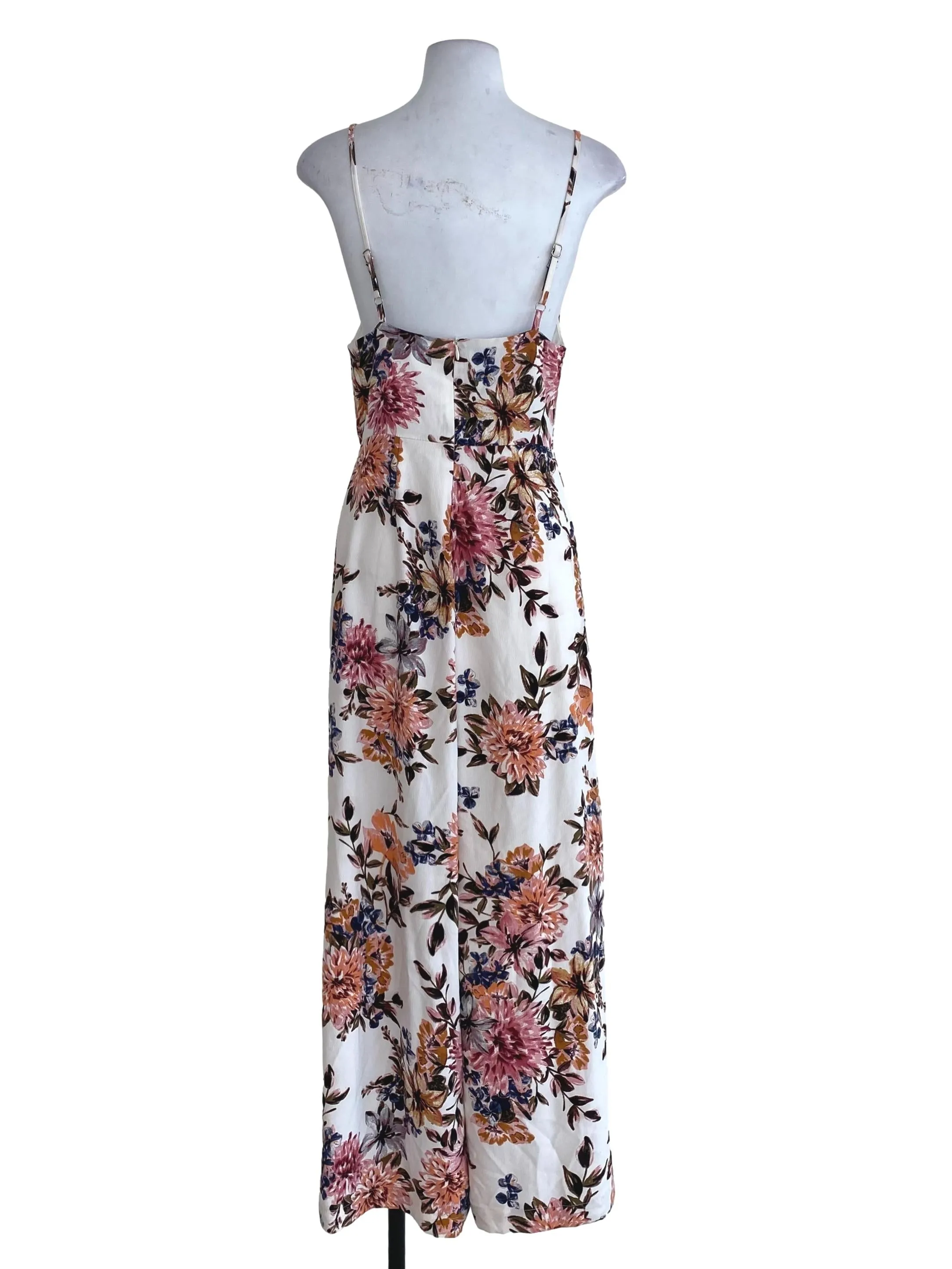 White Floral Jumpsuit TEM