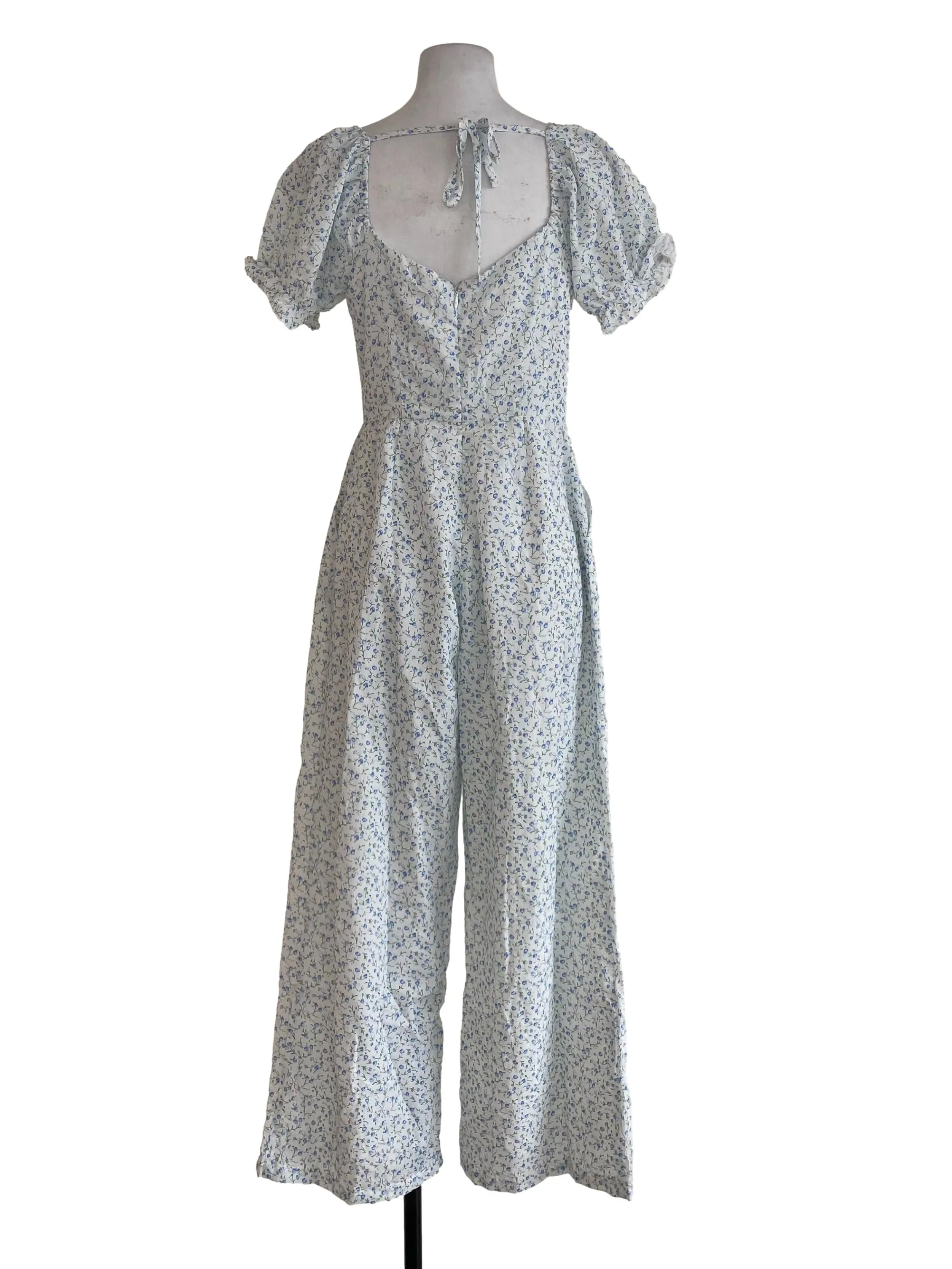 White Floral Jumpsuit