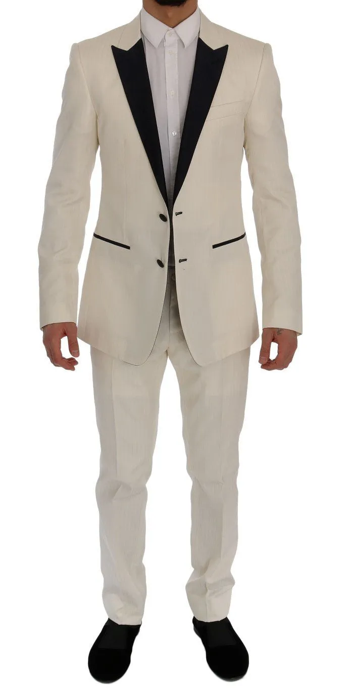 White MARTINI Slim Fit Suit