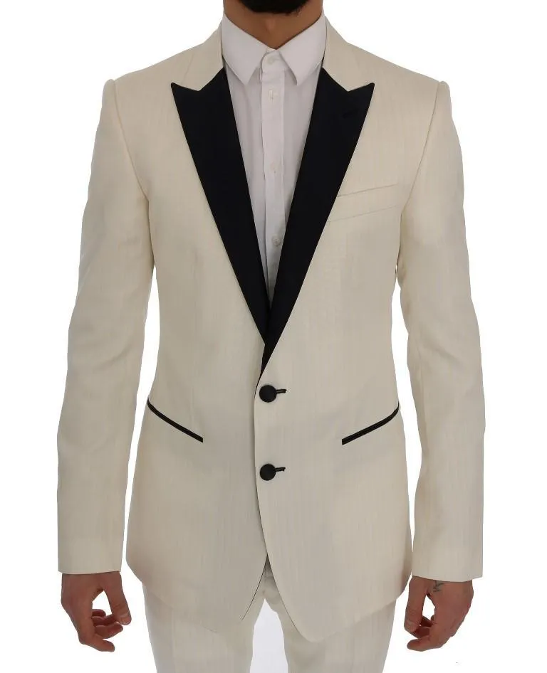 White MARTINI Slim Fit Suit