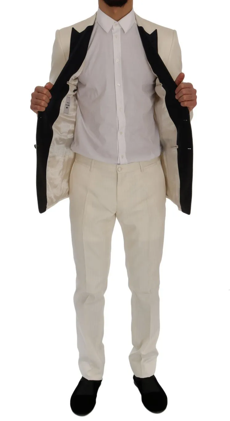 White MARTINI Slim Fit Suit