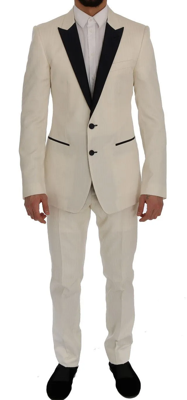 White MARTINI Slim Fit Suit