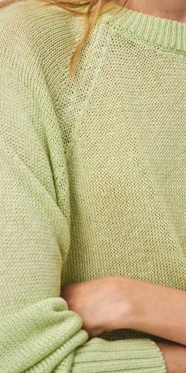 White   Warren Linen Marled Sweatshirt