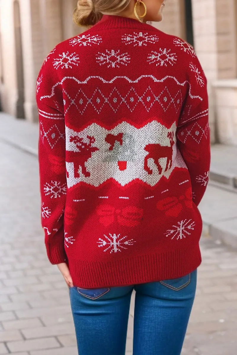 WI719 Christmas Knitted Sweater