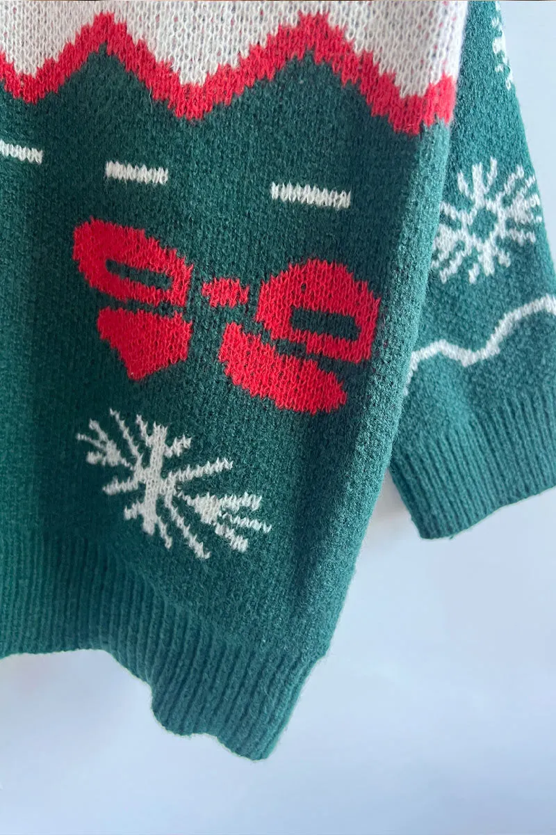 WI719 Christmas Knitted Sweater