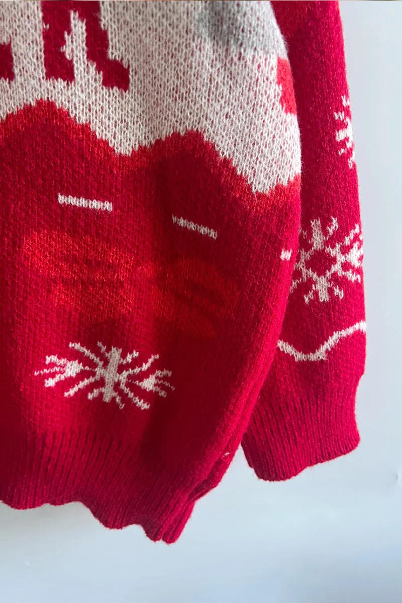 WI719 Christmas Knitted Sweater