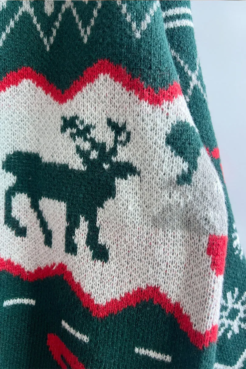 WI719 Christmas Knitted Sweater