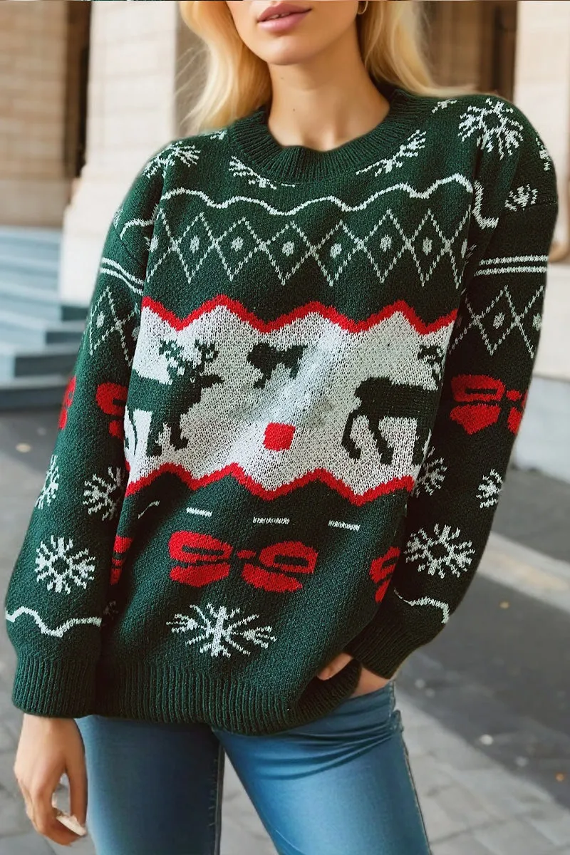 WI719 Christmas Knitted Sweater