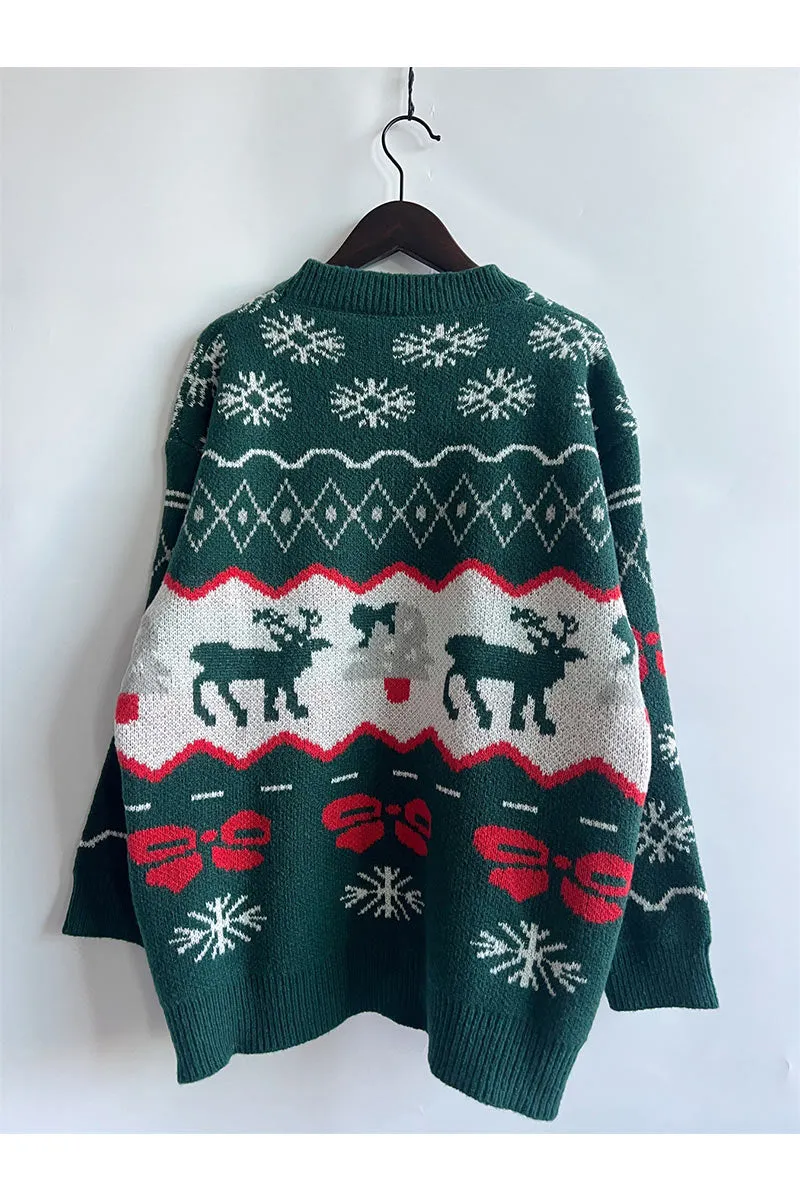 WI719 Christmas Knitted Sweater