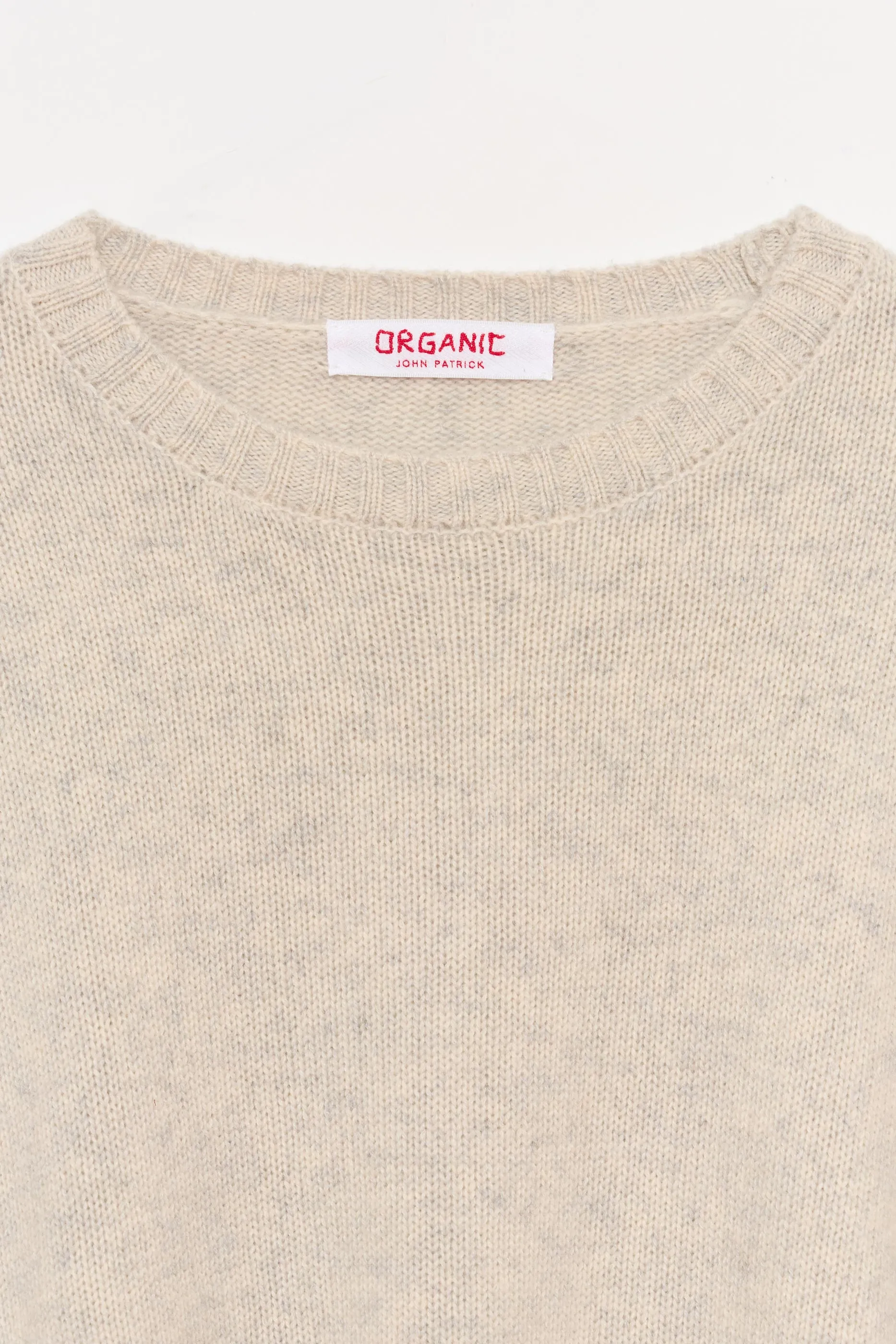Wide Cashmere Pullover in Sweatshirt Grey