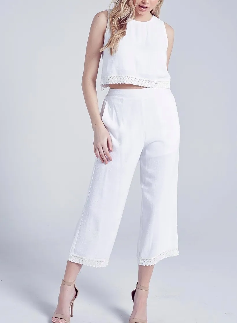 Wide Leg Crop Pants