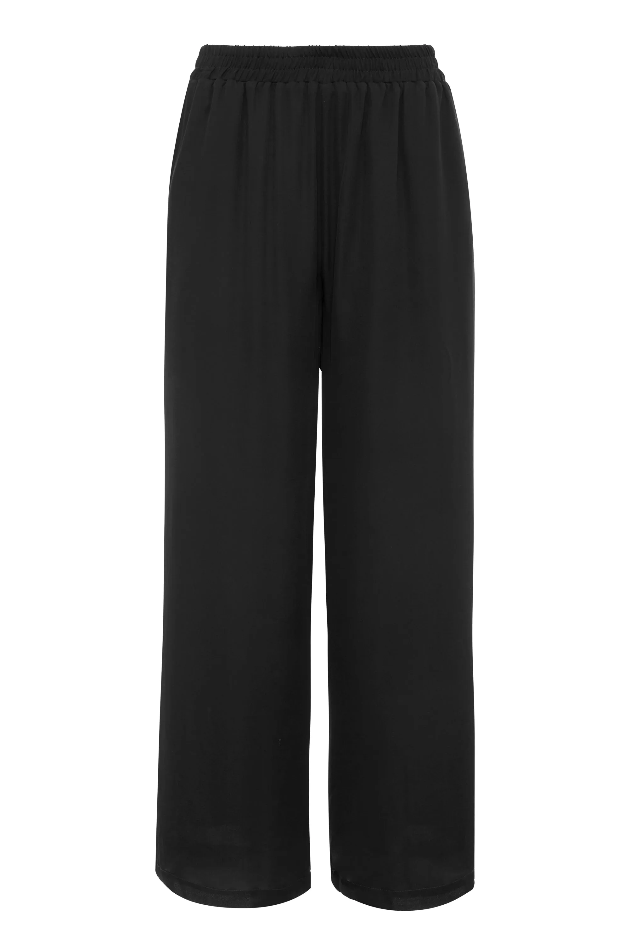 Wide Leg Georgette Pant Black