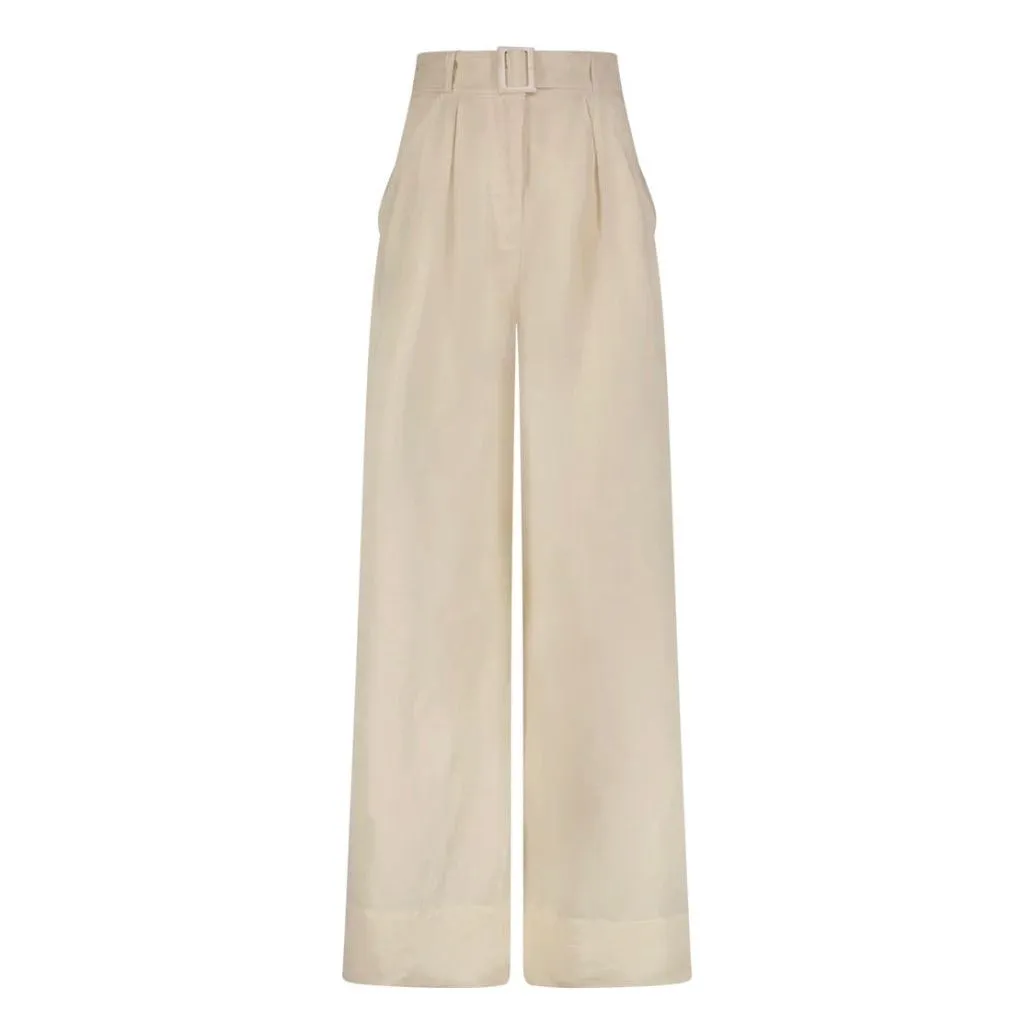 WIDE LEG PLEATED PANT