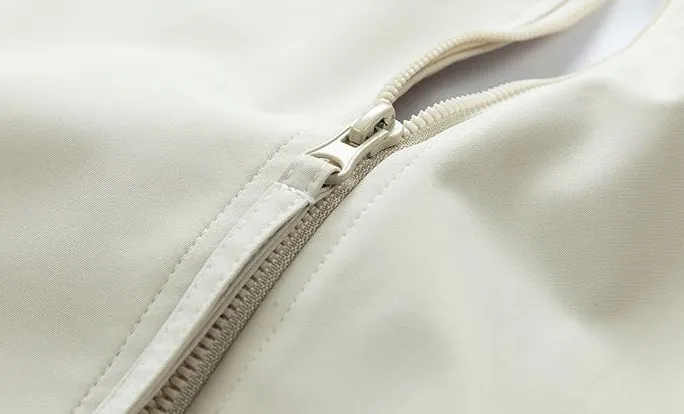 Windproof and Stain-resistant Zip-up Rain Coat for Men