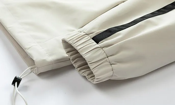 Windproof and Stain-resistant Zip-up Rain Coat for Men
