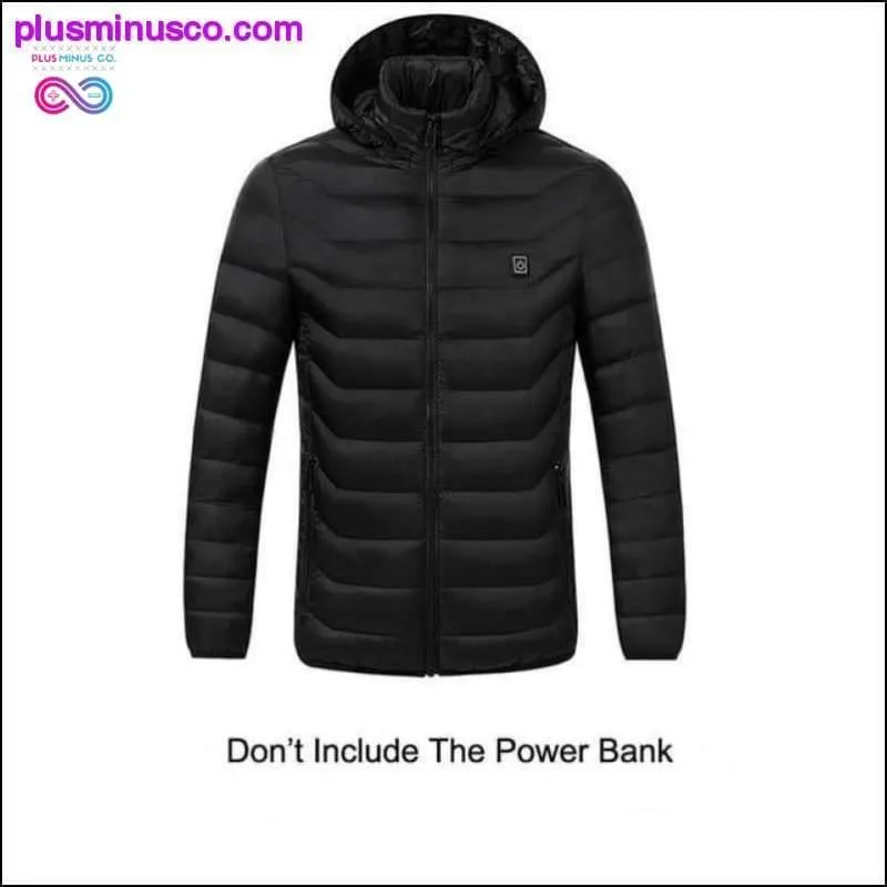 Winter Warm Hiking Jackets Men Women Smart Thermostat Hooded