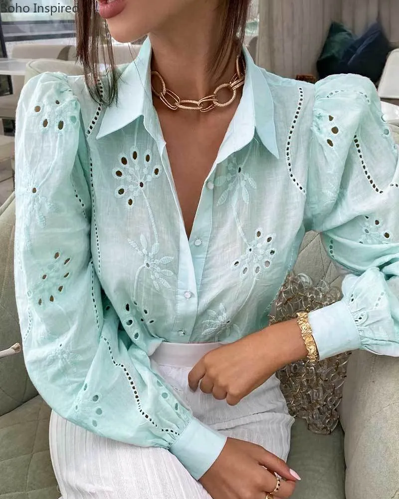 Women Fashion Casual Simple Blouses