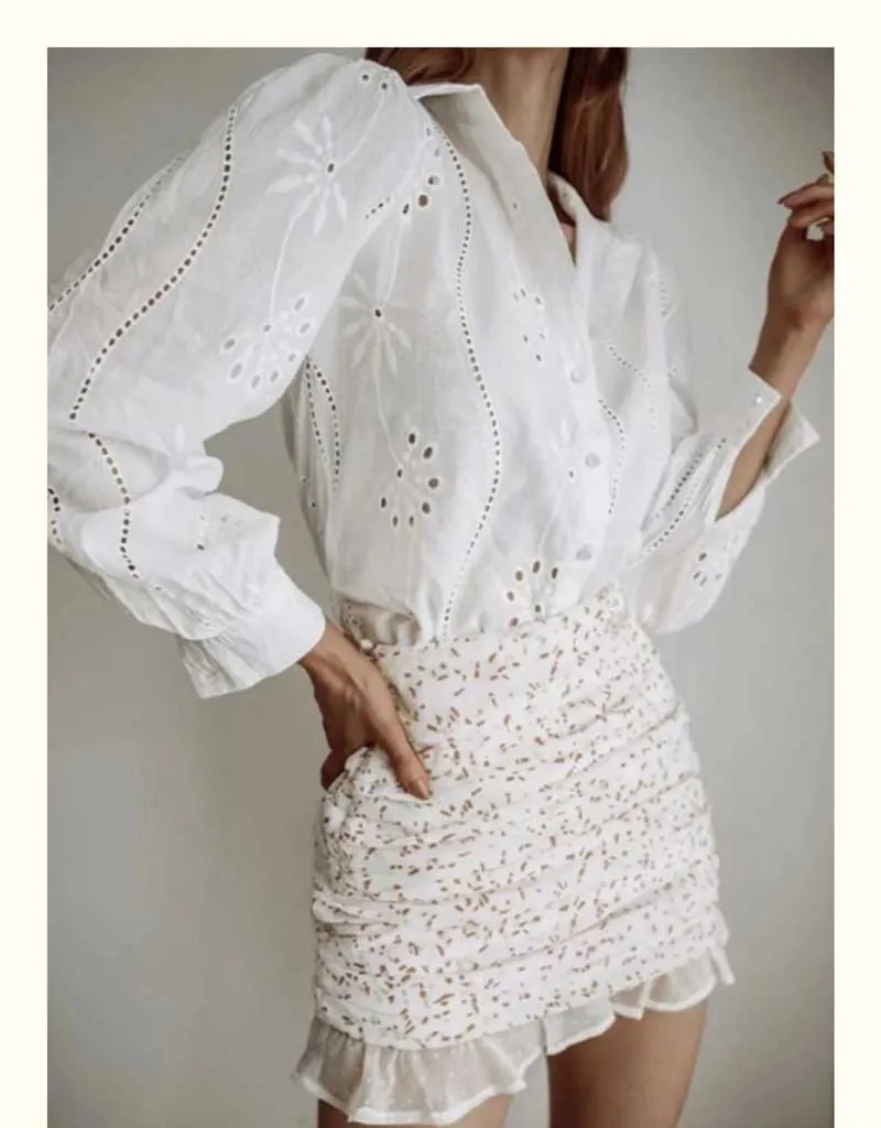 Women Fashion Casual Simple Blouses