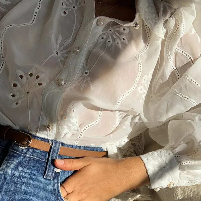 Women Fashion Casual Simple Blouses