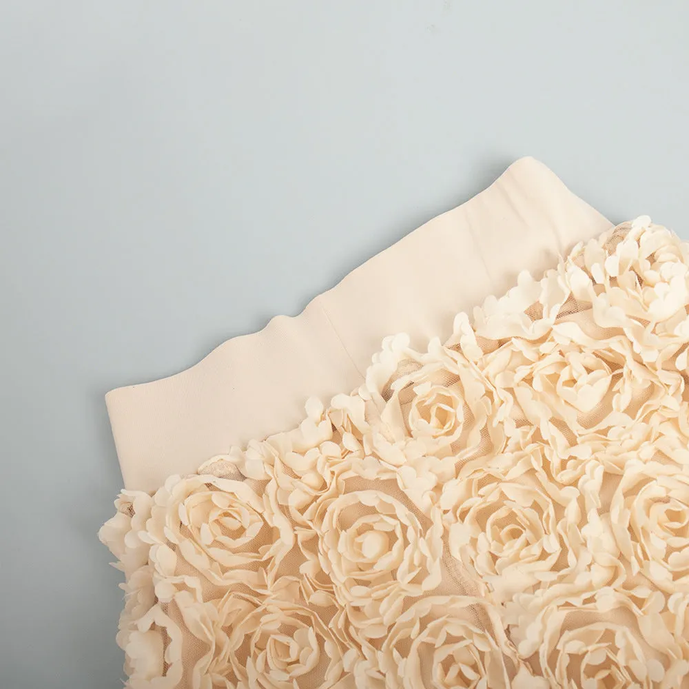Women Petal Loose High Rise Skirt