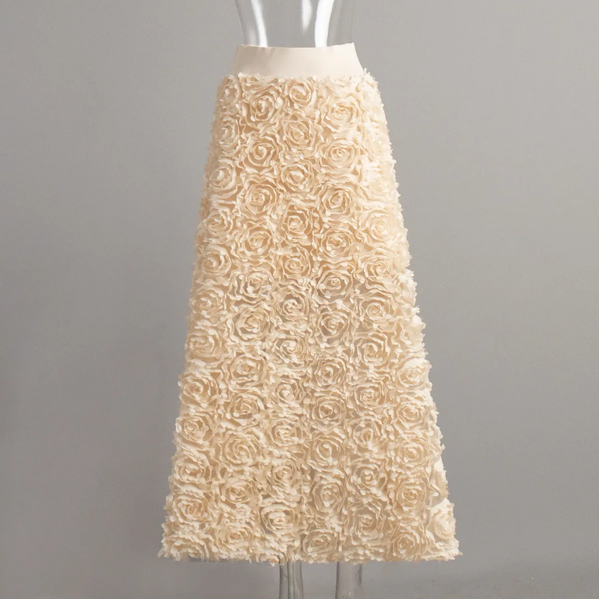 Women Petal Loose High Rise Skirt