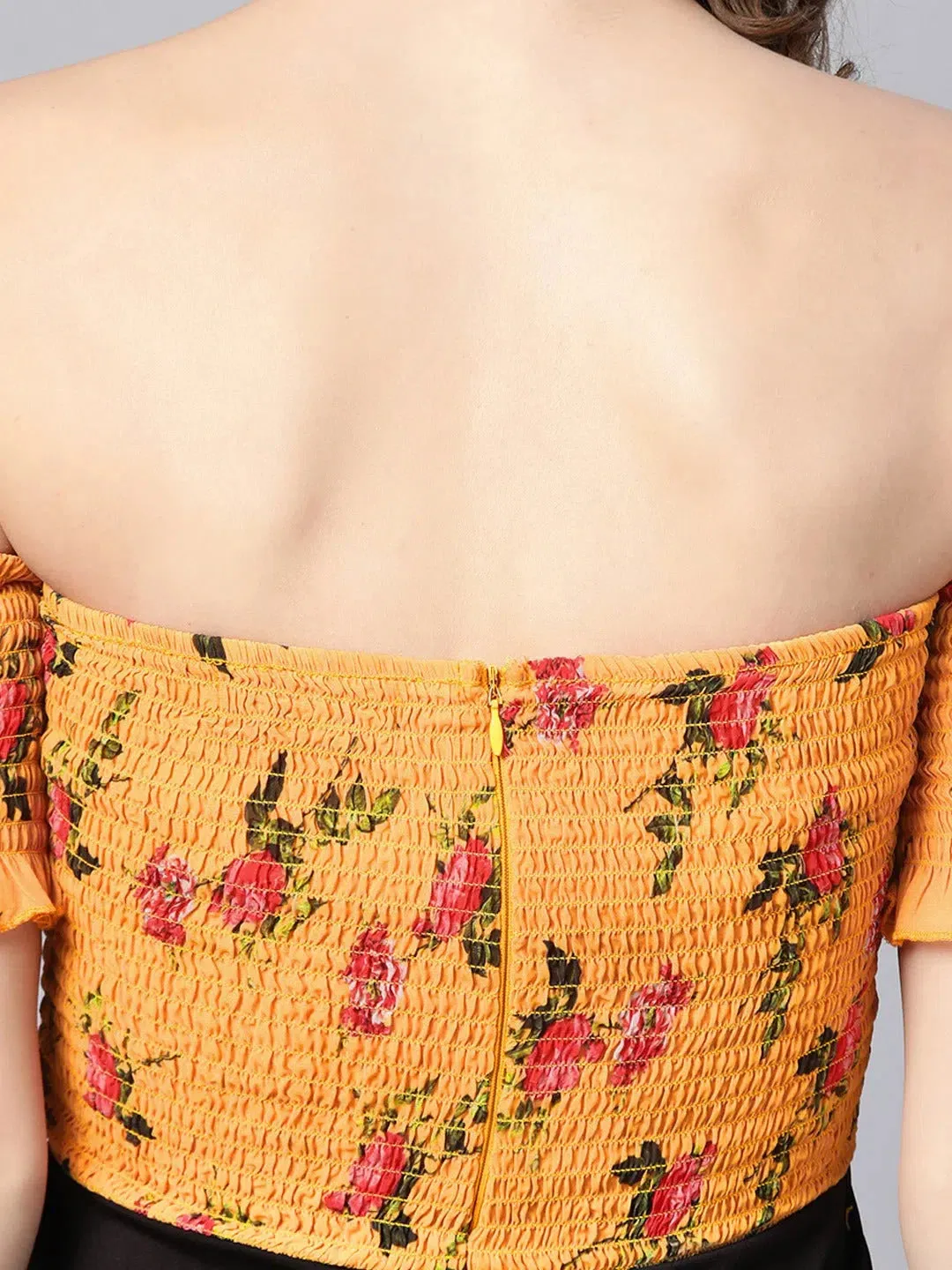 Women Printed Mustard Jumpsuits & Sets