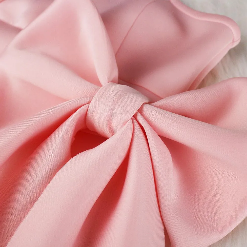 Women Sexy Strapless Ruffled Dresses