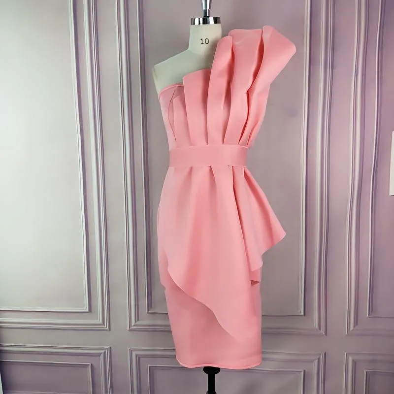 Women Sexy Strapless Ruffled Dresses