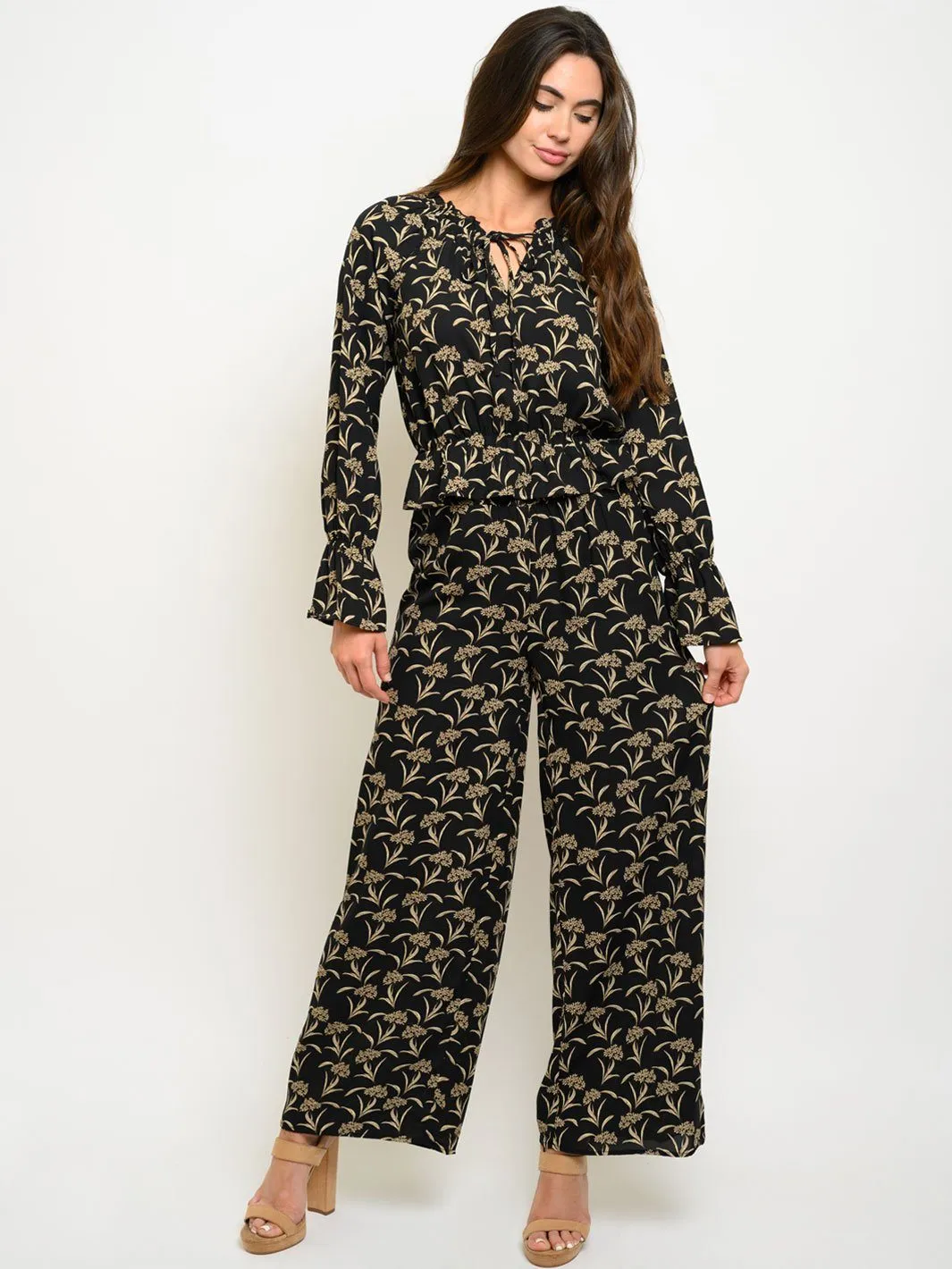 WOMEN'S 2PC. LONG SLEEVE TOP & PANTS SET
