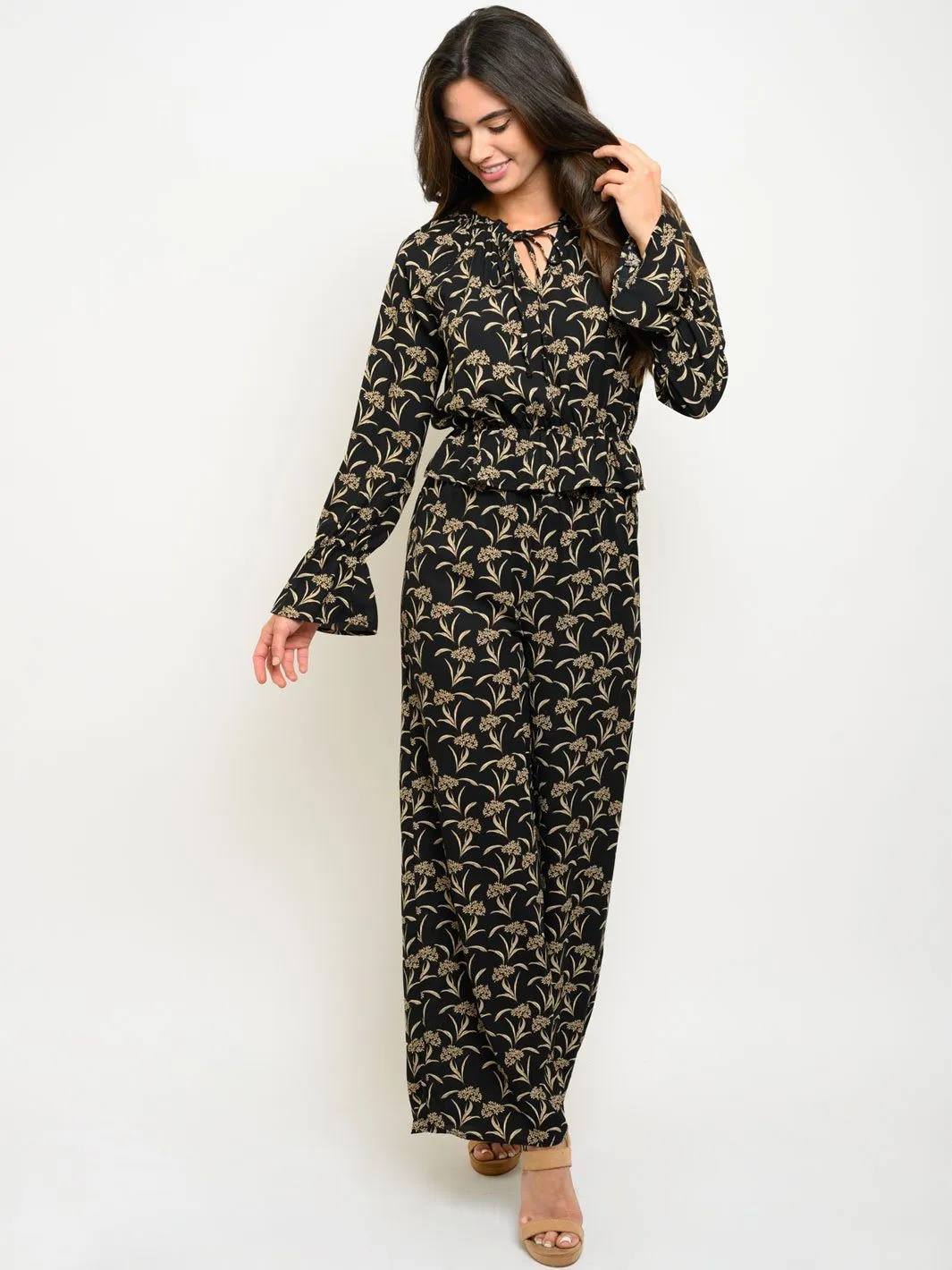 WOMEN'S 2PC. LONG SLEEVE TOP & PANTS SET