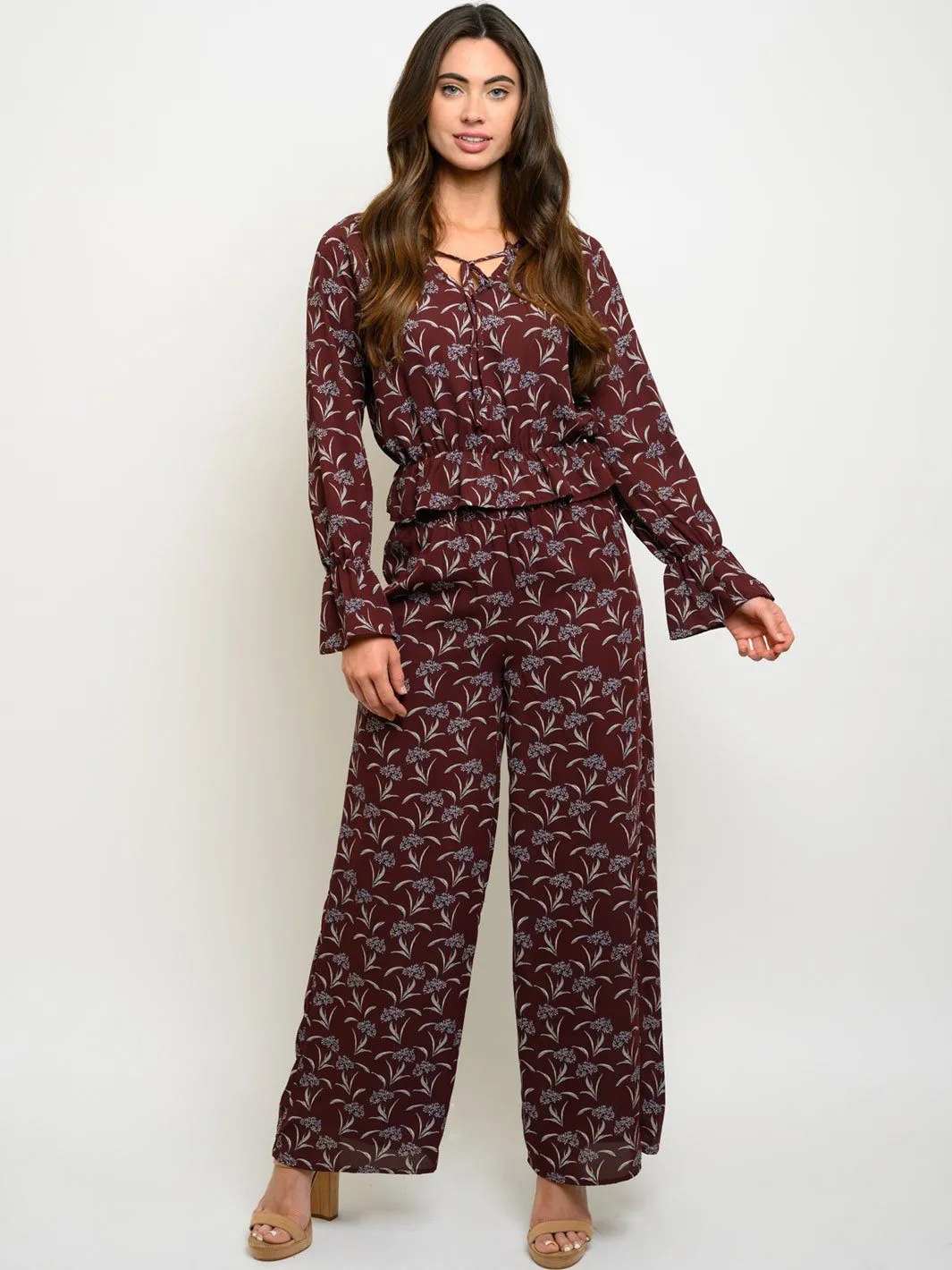 WOMEN'S 2PC. LONG SLEEVE TOP & PANTS SET