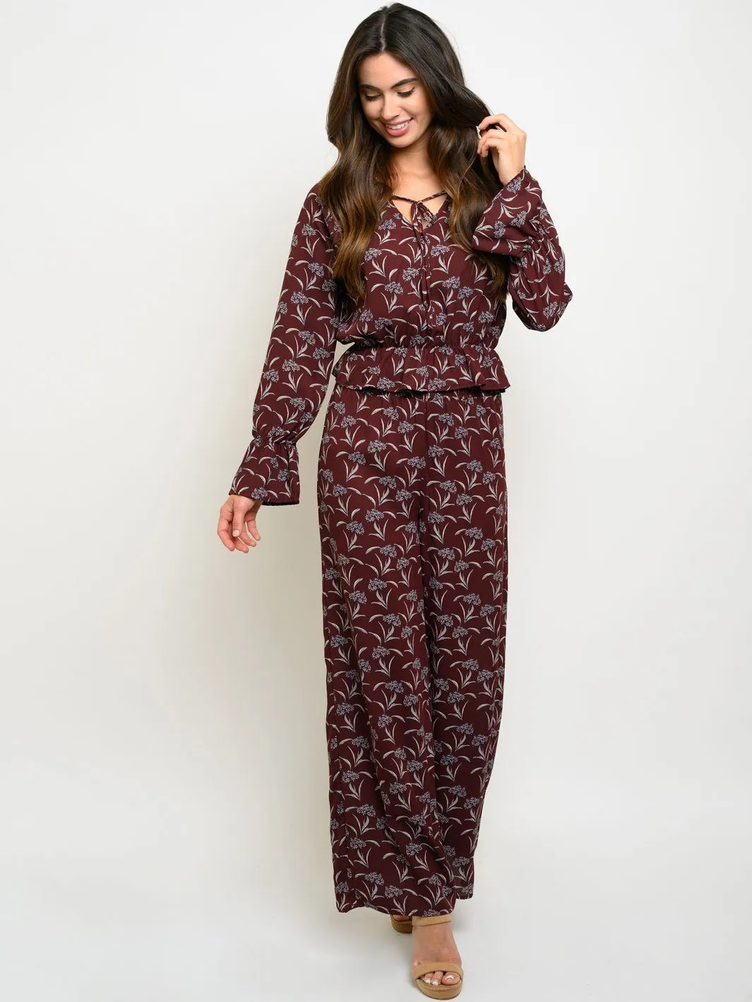 WOMEN'S 2PC. LONG SLEEVE TOP & PANTS SET