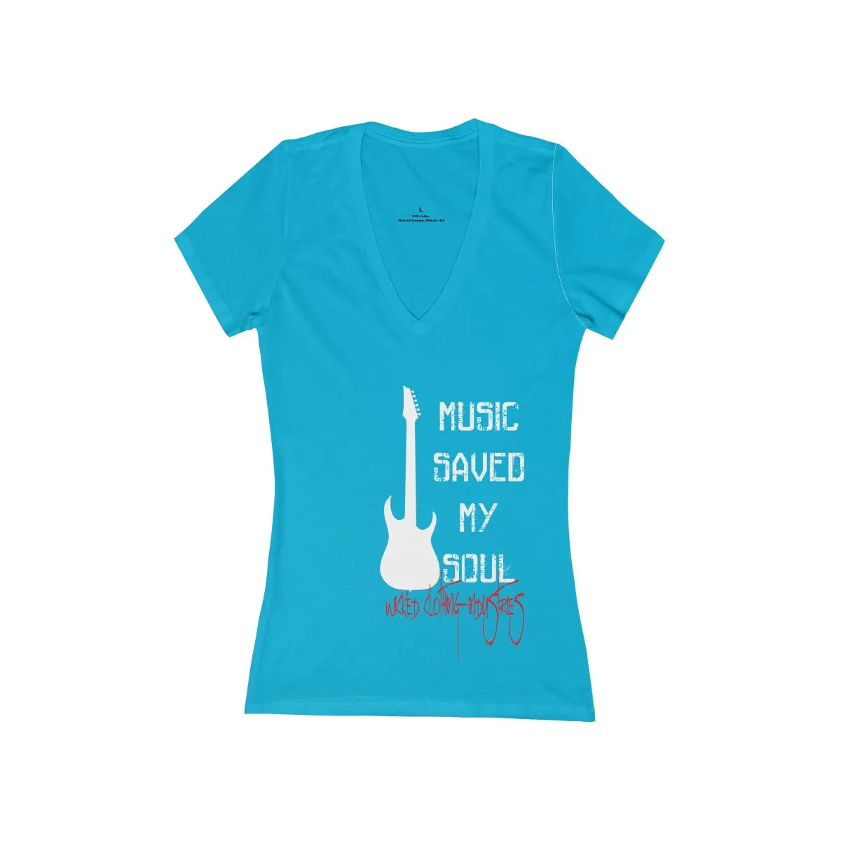 Women's Jersey Short Sleeve Deep V-Neck Tee