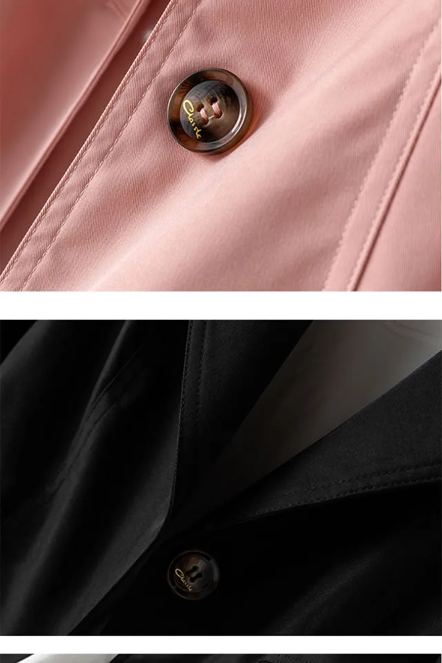 Women's Trench Coat /  Long Women Windbreaker Plus Size Trench Coat