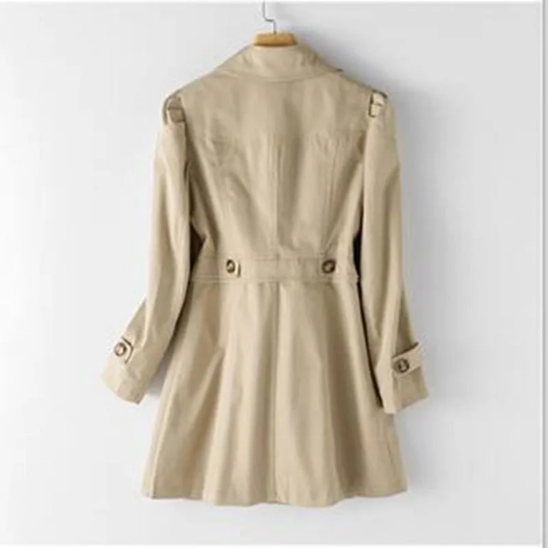 Women's Trench Coat /  Long Women Windbreaker Plus Size Trench Coat