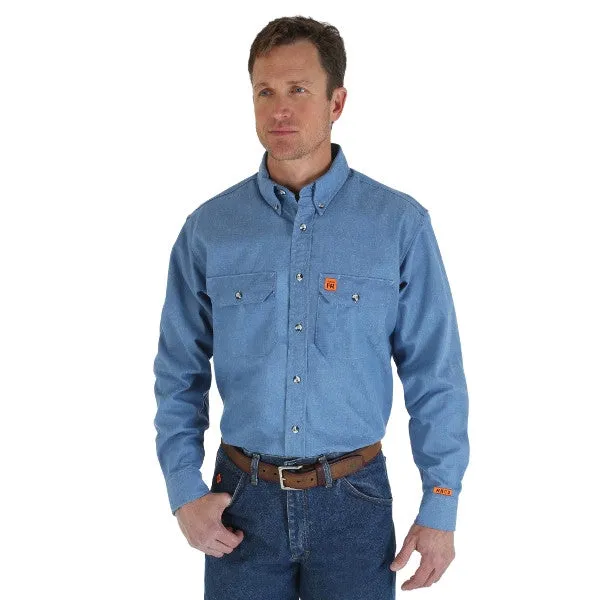 Wrangler FR Flame Resistant Long Sleeve Work Shirt
