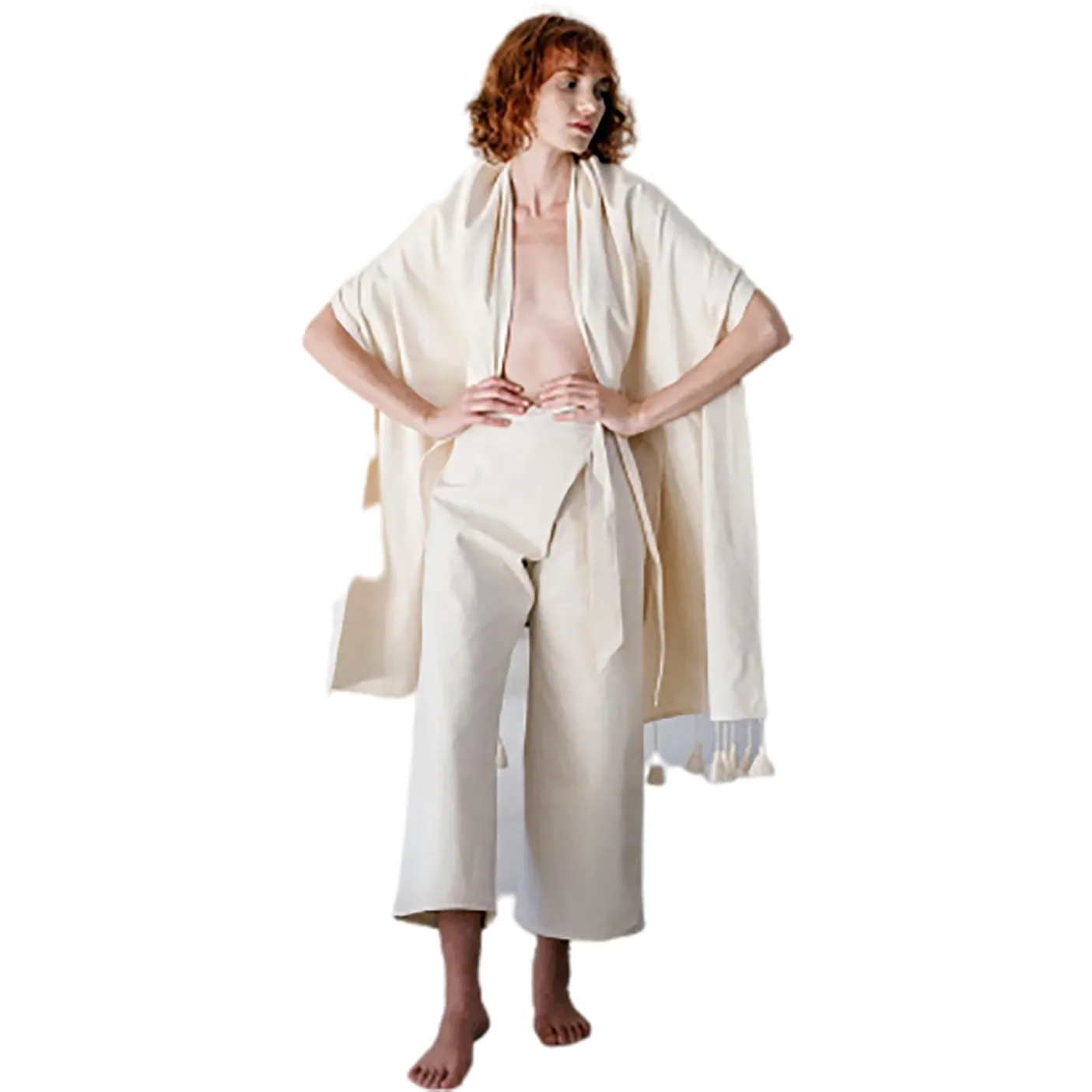 Wrap Pants, Natural