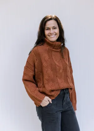 X Cappuccino Turtleneck Sweater