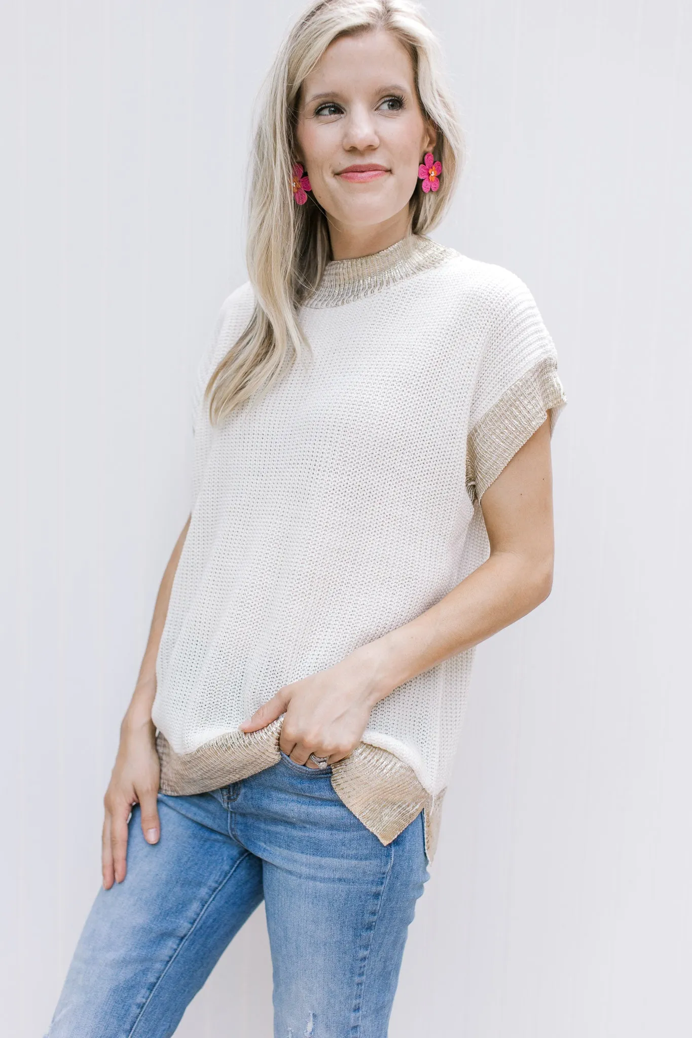 X Shannon Shimmer Top