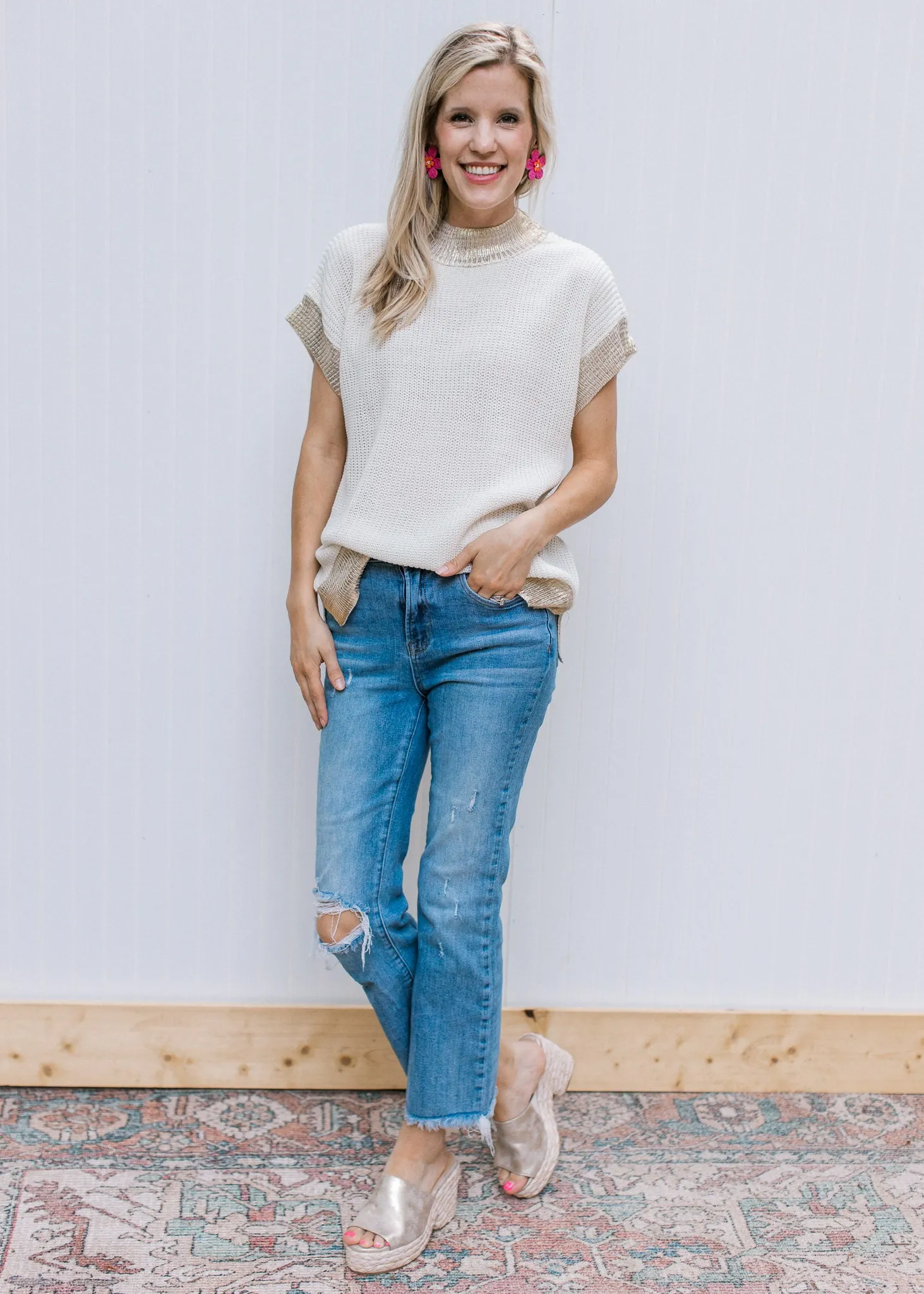 X Shannon Shimmer Top
