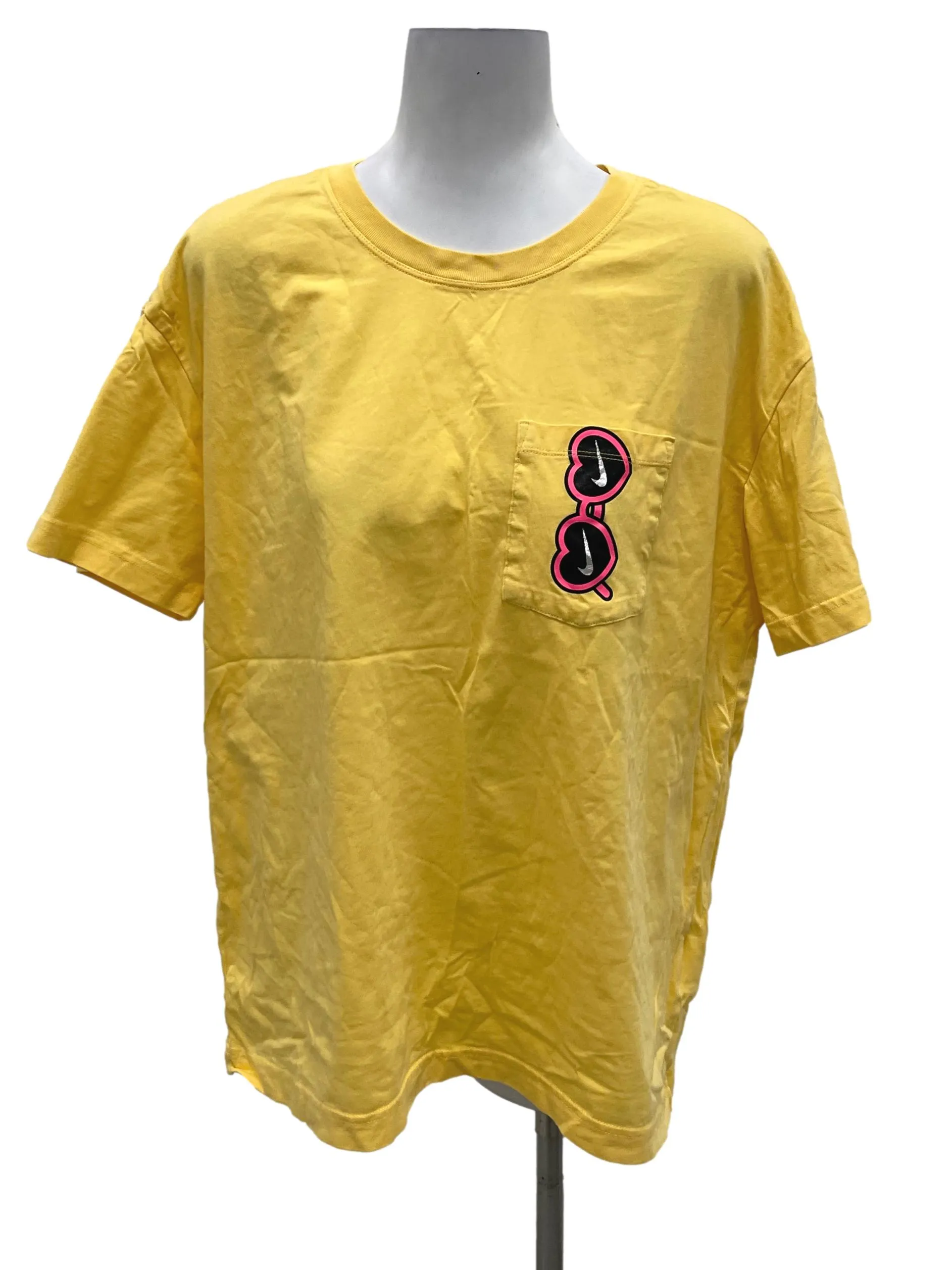 Yellow Crewneck Logo Tee