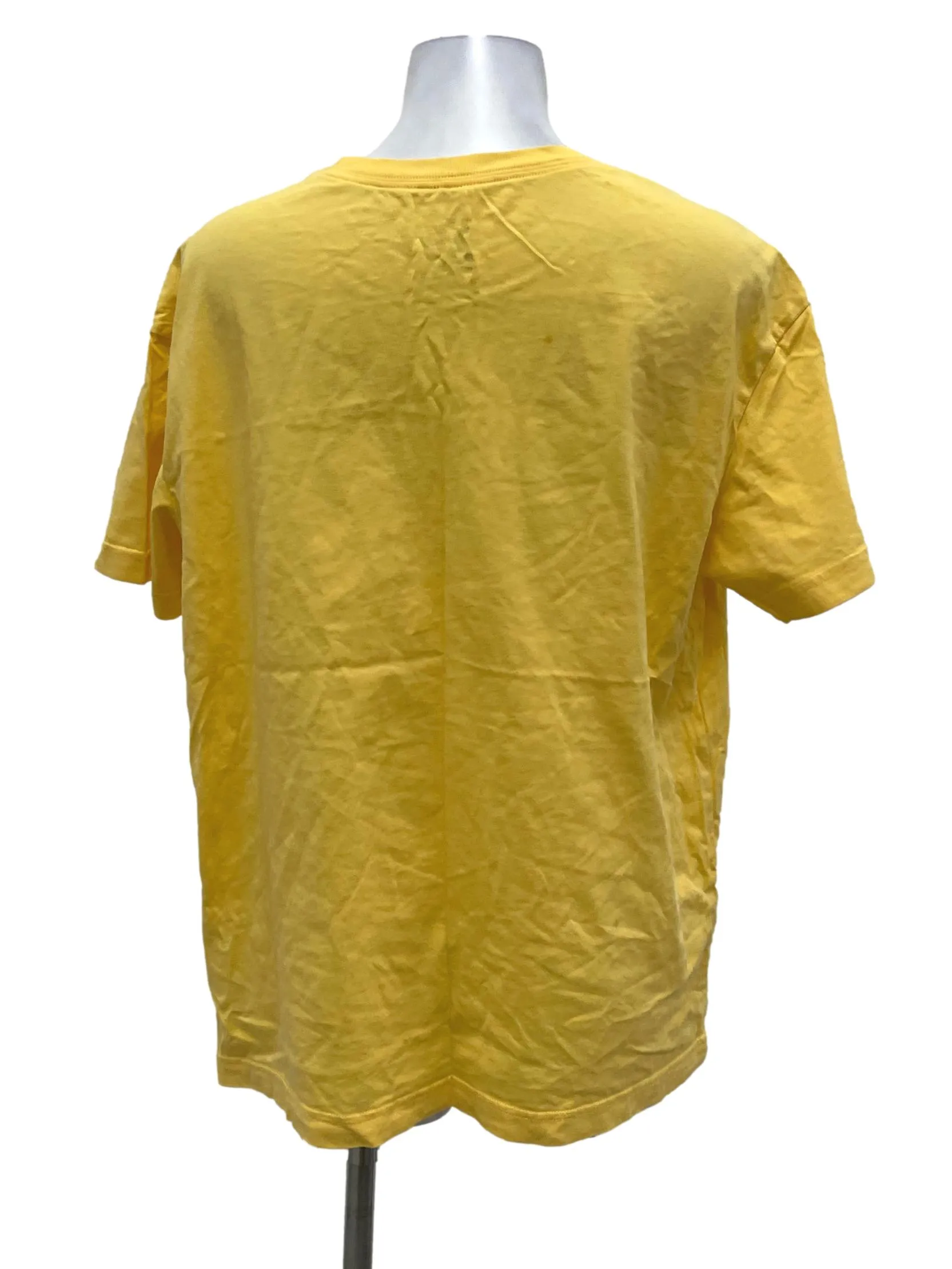 Yellow Crewneck Logo Tee
