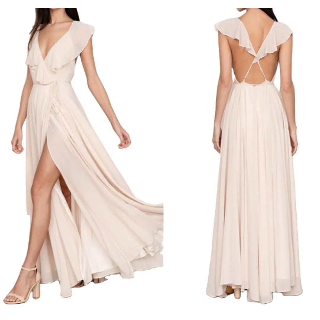 YUMI KIM Women's Ivory Full Bloom Maxi Dress #DR18137 Small NWT
