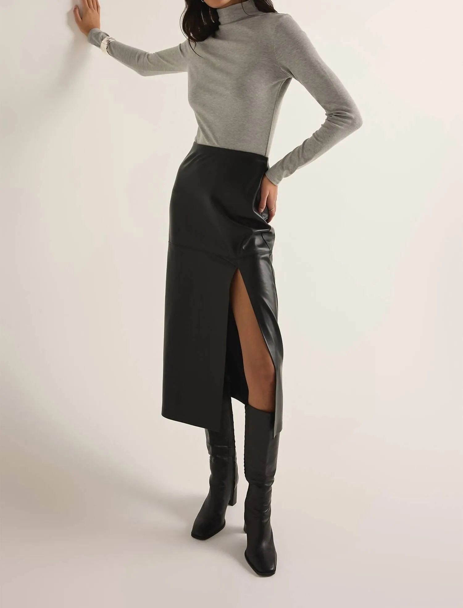 Z Supply - Metropolitan Leather Skirt