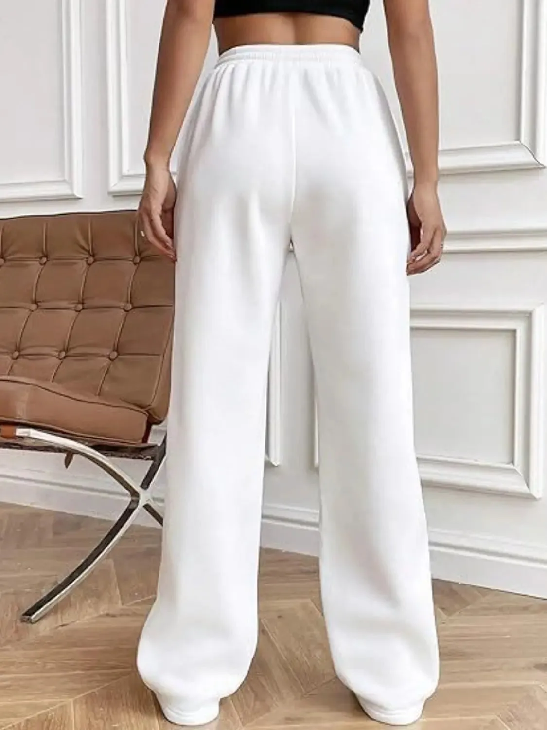 'Zahra' Drawstring Wide Leg Pants