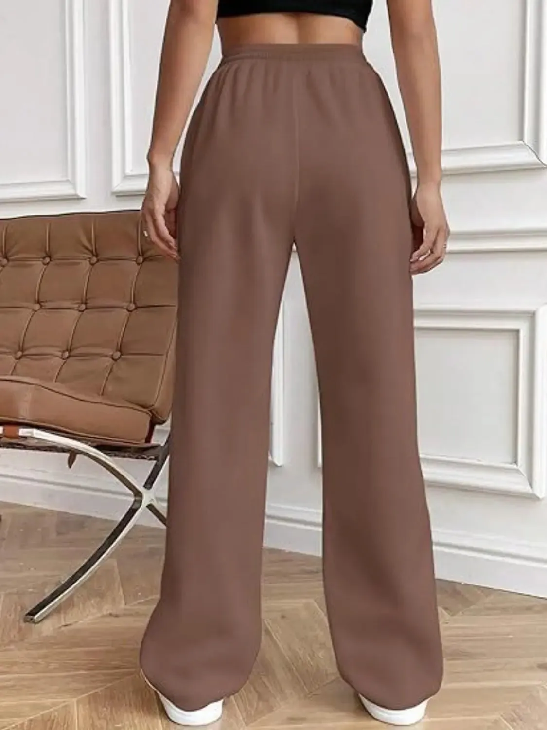 'Zahra' Drawstring Wide Leg Pants