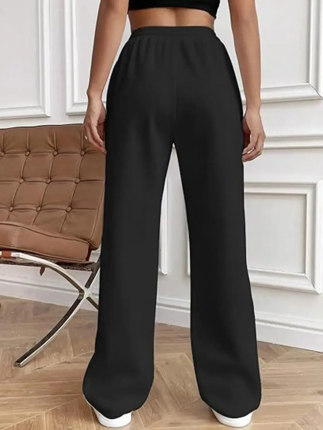 'Zahra' Drawstring Wide Leg Pants